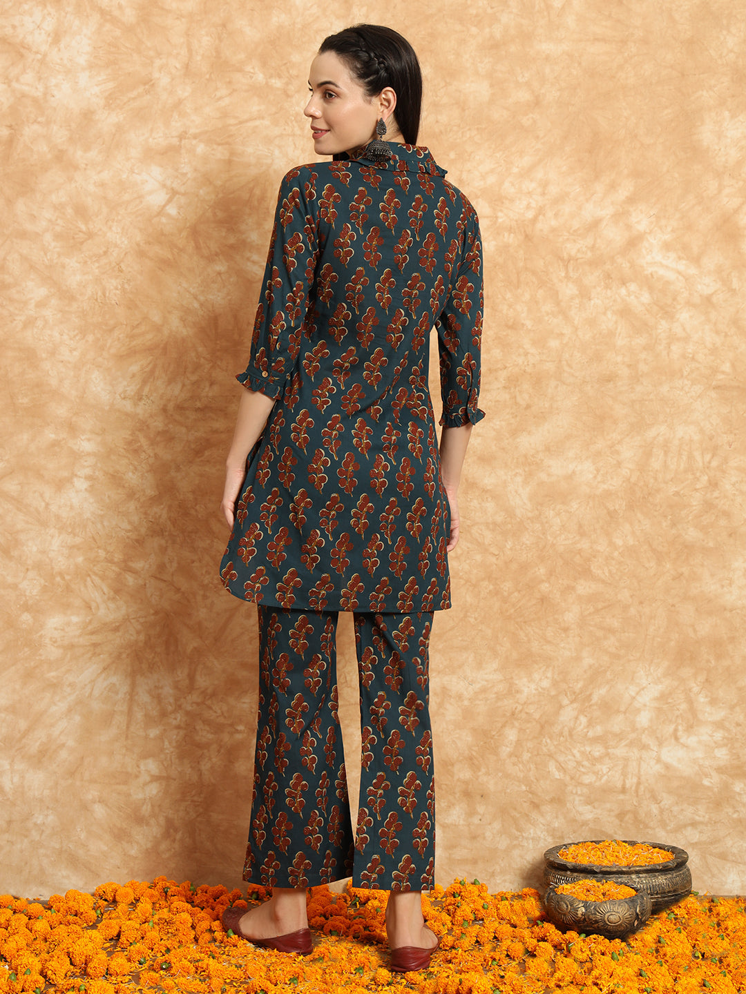 Pure Cotton Printed Co-ord Set for Women Casual Wear