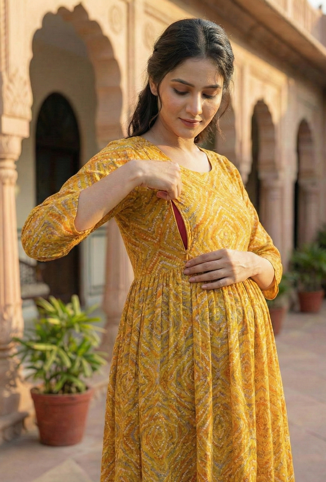 Solid Rayon Anarkali Kurta Set for Women – Long Flared Ethnic Gown with Trousers