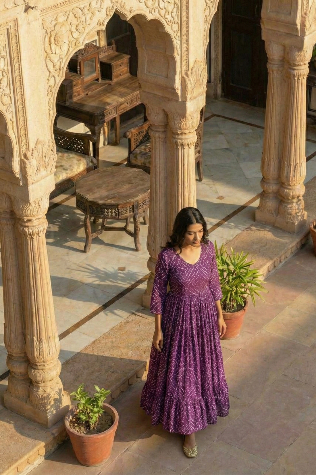 Cotton Nursing Kurta with Zippers